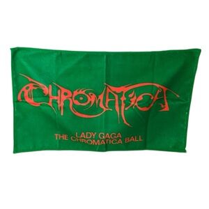 🦄 Lady Gaga The Chromatica Ball Flag Red/Green